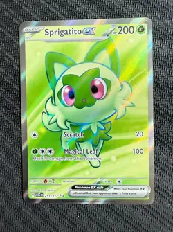 Pokemon TCG Sprigatito EX 251/217 Full Art Ultra Rare Holo Ascended Heroes - Image 1