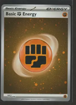 POKEMON SCARLET & VIOLET 151 BASIC FIGHTING ENERGY COSMOS HOLO SVE EN 006 NM+ - Image 1