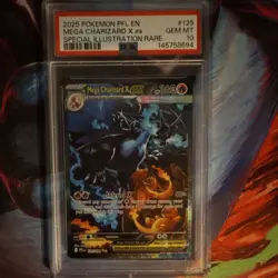 Pokemon Mega Charizard X ex Special Illustration Rare Holo 125/094 PSA 10 - Image 4