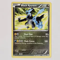 Black Kyurem 100/149 Rare BW Boundaries Crossed MP Pokemon - Image 1