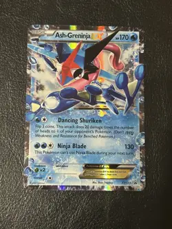 Ash-Greninja EX XY133 Black Star Promo Holo Pokemon 2016 XY MP/hp - Image 1