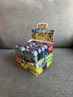 Pokemon Ascended Heroes Mini Tin Display -10 Sealed Booster Tins- Open Display - Image 3