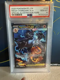 Pokemon Phantasmal Flames Mega Charizard X EX 125/094 PSA 10 Gem Mint - Image 1