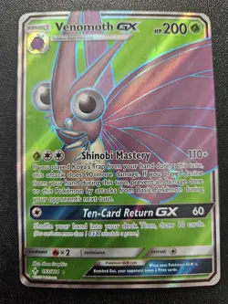 Pokemon Unbroken Bonds Venomoth GX Holo Rare Full Art 193/214 NEAR MINT - Image 1