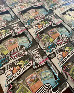LOT OF (10) Pokemon Black Bolt & White Flare Unova Poster Collection Box SEALED - Image 2