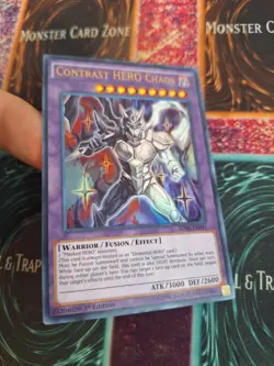 Yugioh Contrast HERO Chaos SDHS-EN041 Ultra Rare 1st Edition Near Mint - Image 2