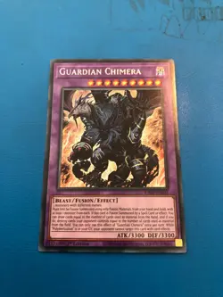YUGIOH Secret Rare Guardian Chimera RA02-EN023 1st Edition - Image 1
