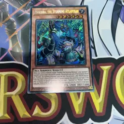 Poseidra, the Storing Atlantean SUDA-EN016 Secret Rare 1st Ed YuGiOh Card NM - Image 1