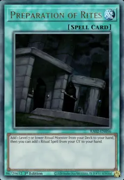 RA02-EN056 Preparation of Rites Ultimate Rare 1st Edition YuGiOh - Image 1