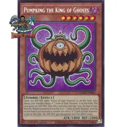 Yugioh! 1x Pumpking the King of Ghosts MZMU-EN061 Secret Rare 1st Ed NM - Image 1