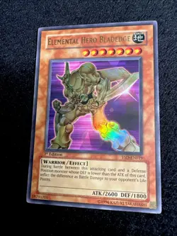 🔥YUGIOH • ELEMENTAL HERO BLADEDGE • ULTRA RARE • 1st EDITION • YSD-EN019 • VLP - Image 3