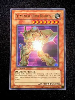 🔥YUGIOH • ELEMENTAL HERO BLADEDGE • ULTRA RARE • 1st EDITION • YSD-EN019 • VLP - Image 4