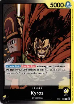 Kyros L Extra Booster: Memorial Collection EB01-040 One Piece TCG - Image 1