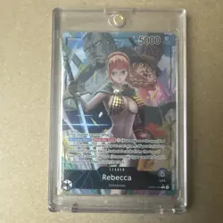 One Piece TCG Rebecca OP04-039 Alt Art Kingdoms of Intrigue Leader - Image 1
