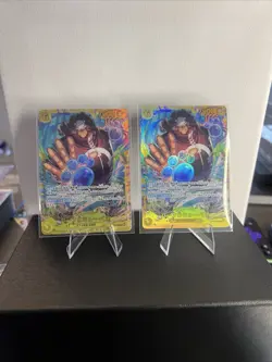 One Piece CCG Bartholomew Kuma Card OP12-119 Two Card Set - Image 1