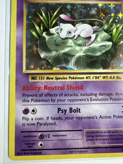 Pokemon Mew TCG Card 53/108 Holo Rare, XY Evolutions - Image 5