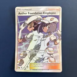 Aether Foundation Employee Hidden Fates SV81/SV94, NM Pokemon Card - Image 1