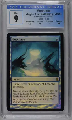 MOONLACE Time Spiral Foil Rare CGC 9 MTG [Nostalgium] - Image 1