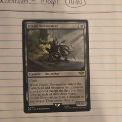 Orcish Bowmasters Universes Beyond Regular Black Rare Creature Wizards English - Image 1