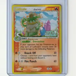 Ludicolo Pokemon Card ex Crystal Guardians 2006 Rare Reverse Holo 6/100 - Image 1