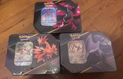 Pokemon TCG: Crown Zenith Tin Galarian Moltres , Zapdos , Articuno - Image 1