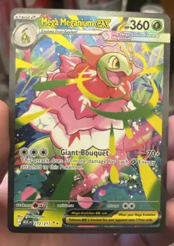 Pokemon Mega Meganium ex 272 Ascended Heroes Special Illustration Rare CLEAN - Image 1