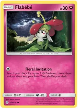 FLABEBE 149/236 S&M Cosmic Eclipse COMMON Pokemon - Image 1