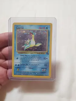 Pokemon TCG Lapras Fossil 10/62 Holo 1999-2000 LP Unlimited - Image 1