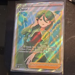 Pokemon Cheryl Full Art 159/163 Swsh05: Battle Styles Ultra Rare Holo Trainer NM - Image 1
