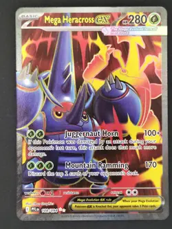 Mega Heracross EX 108/094 Phantasmal Flames Ultra Rare, Pokemon 2025 (NM/M) - Image 1