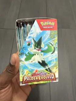 Pokemon TCG Scarlet & Violet Paldea Evolved Half Booster Box 18 Packs (Unsealed) - Image 3