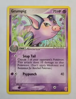 Pokemon GRUMPIG 3/12 EX Trainer Kit 2: Plusle & Minun - Light Play 🍒 - Image 2