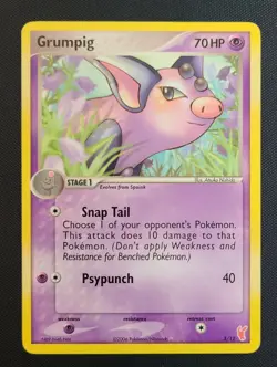 Pokemon GRUMPIG 3/12 EX Trainer Kit 2: Plusle & Minun - Light Play 🍒 - Image 4