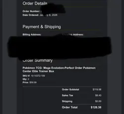 Pokemon TCG Perfect Order Pokemon Center ETB **PRESALE** Confirmed order - Image 3