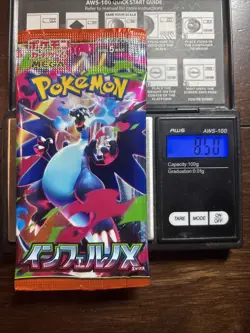 Heavy 8.50g Pokemon Sealed Inferno X Japanese Booster Pack - Image 1