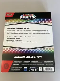 Pokemon TCG Scarlet & Violet Prismatic Evolutions Binder Collection, BRAND NEW - Image 2