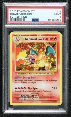 Charizard Holo Pokemon XY Evolutions 20th Anniversary PSA 9 MINT - Image 1