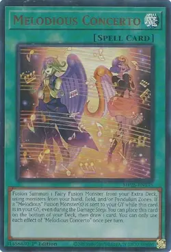 Yugioh! Melodious Concerto - MP25-EN195 - Ultra Rare - 1st Edition Near Mint, En - Image 1