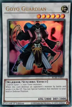 BLAR-EN057 GOYO GUARDIAN ULTRA RARE 1ST EDITION YuGiOh CARD - Image 1