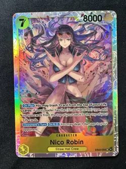Nico Robin EB03-055 SR Super Rare Extra Booster Heroines Edition One Piece Card - Image 1