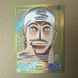 English One Piece TCG Awakening of the New Era Enel Alt Art Leader Op05-098 - Image 3