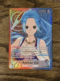 One Piece English EB03-001 Nefeltari Vivi (L) Leader Alt Art Heroines Edition - Image 1