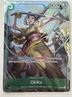 One Piece Okiku OP01-035 Bandai Premium Games Fest 23-24 Promo - Sealed - Image 1