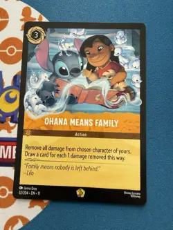 Disney’s Lorcana - Ohana Means Family 32/204 Winterspell Non-Foil Stitch - Image 1