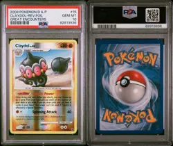 Pokemon Cards: Great Encounters Reverse Holo: Claydol 15/106 PSA 10 - Image 1