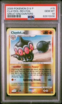Pokemon Cards: Great Encounters Reverse Holo: Claydol 15/106 PSA 10 - Image 2