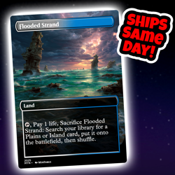 Flooded Strand - Custom Art Magic: The Gathering Playtest Card - Commander EDH - Image 1