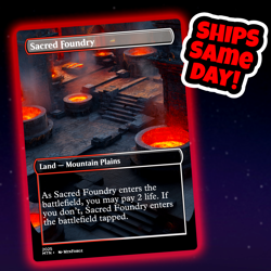 Sacred Foundry - Custom Art Magic: The Gathering Playtest Card - Commander EDH - Image 1