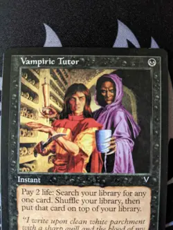 Vampiric Tutor ~ Visions [Near Mint][Magic MTG] - Image 2