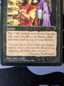 Vampiric Tutor ~ Visions [Near Mint][Magic MTG] - Image 3
